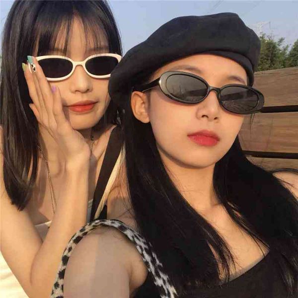 

gg designer cycle fashion cc sunglasses woman mens cyberpunk personality ultra narrow oval glasses ins minority hip hop street shooting retr, White;black