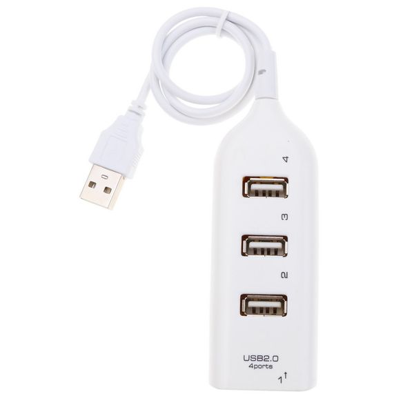 Switch di condivisione HUB USB mini USB ad alta velocità a 4 porte a 4 porte per telefoni cellulari iPhone Altoparlanti Bluetooth per PC Bianco/Nero