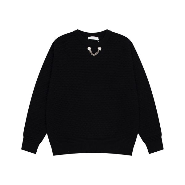 

new aop jacquard letter knitted sweater in autumn / winter 2022acquard knitting machine e custom jnlarged detail crew neck c3is23, White;black