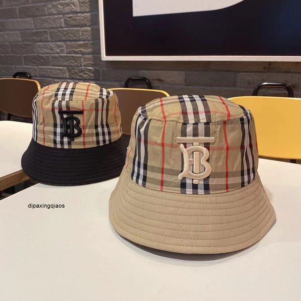

burberries designer ball caps baseball summer new tb letter embroidered fisherman hat basin hat fisherman hat breathable sun shading simple, Blue;gray