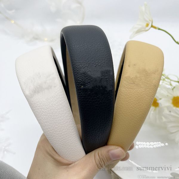 

p style pu leather hair sticks boutique girls letter hairbands designer women accessories children princess headbands q7218, Slivery;white