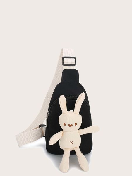 

kids cartoon rabbit decor sling bag she