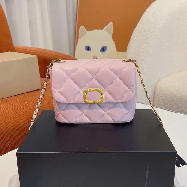 

new luxury messenger bag designer handbag classic leather plaid macaron color design fashion brand ladies exquisite practical casual versati