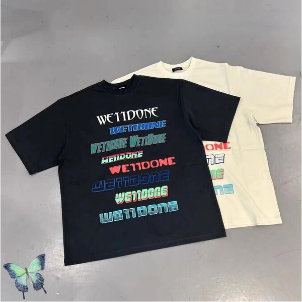 

colorful letter t shirt men women hip hop t-shirt, White;black