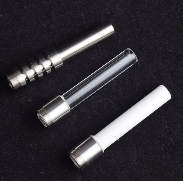 Acessórios para fumantes de tubo de vidro Substituição 510 Tipanium Titanium Cerâmica Dicas de quartzo para bongs de vidro Kit de luxo de mão de luxo