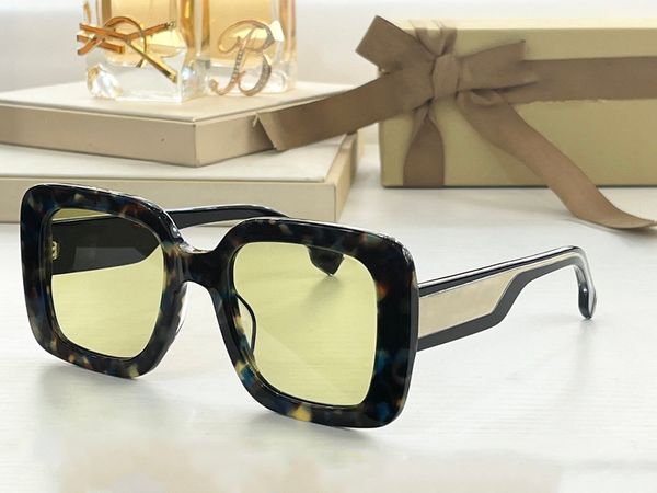 Designer Sonnenbrille Damen High End importiert Edelstein Grüne Acetat Quadratrahmen trendige weibliche Strand Sonnenschirme Größe52 23 148 mm