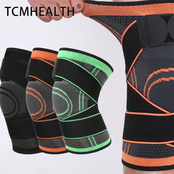 Bretelle per il corpo Ginocchiere sportive lavorate a maglia Fitness Fasciatura elastica Pallacanestro Corsa Fitness Ciclismo Alpinismo Nylon traspirante pressurizzato