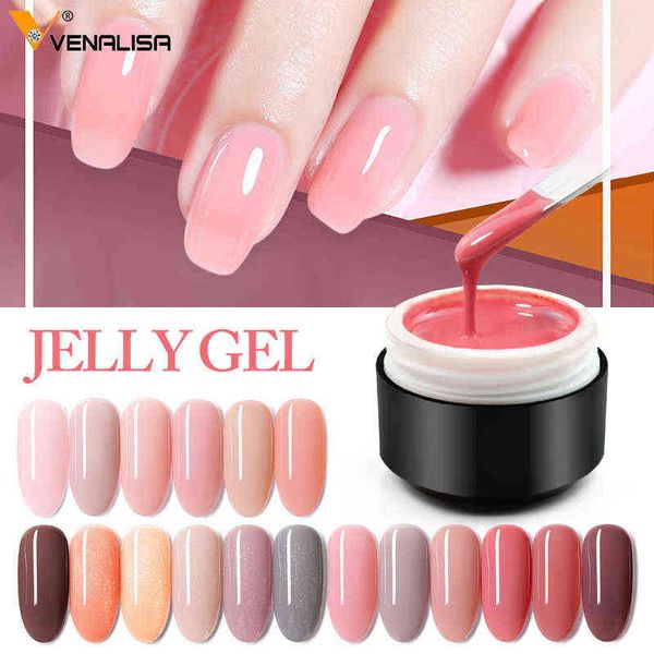 Nxy Nail GEL VNEALISA Полупрозрачный польский GDCOCO Новый 5 мл желе четкий розовый ультрафиолетовый ультрафиолетовый цвет.