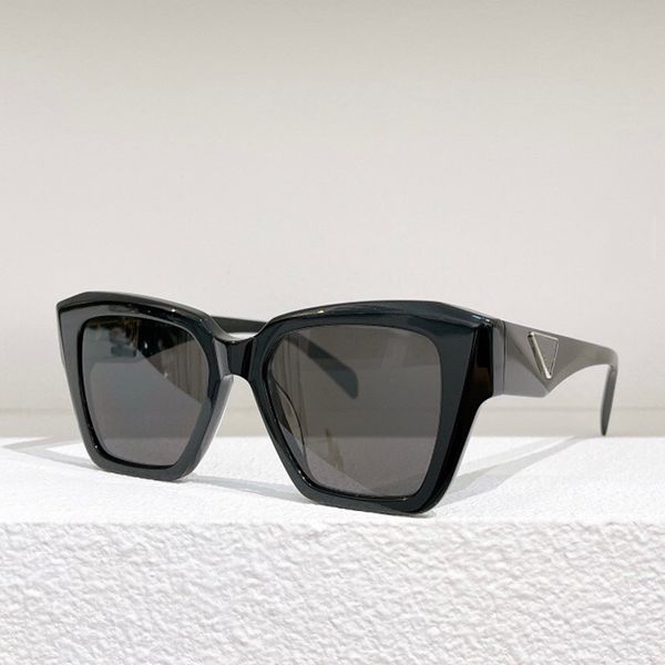 Black Acetate Square P Óculos de sol em casa Sexy Men touchs tons pr09vz tendências de produtos quentes letra gravada tons retrô para mulheres Óculos femininos Lunette