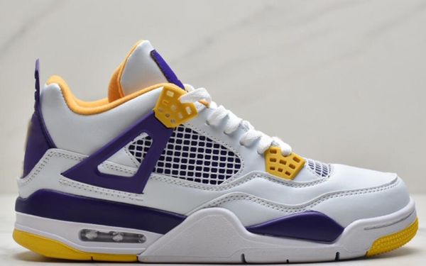 

shoes nrg raptors mens 4s white purple yellow womens outdoor sports sneakers with us 5.5-13