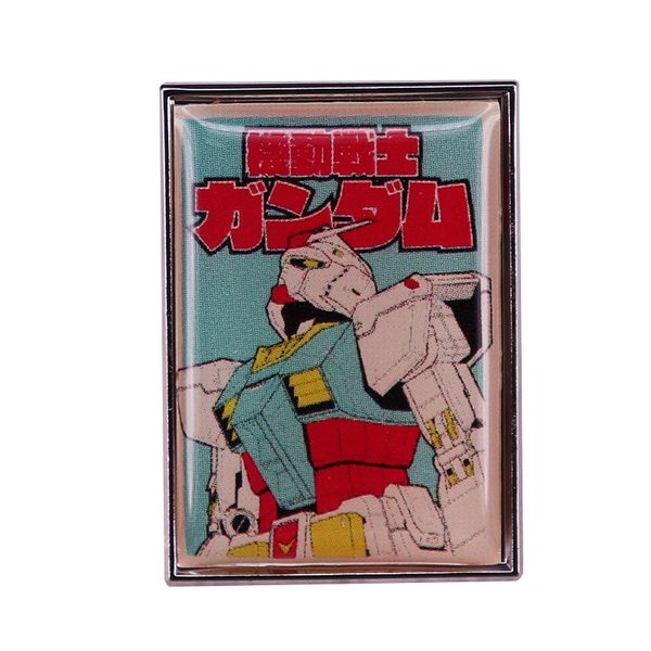 

brooch badge robot mecha lapel pin anime game fans boyfriend gift, Blue