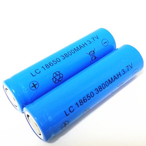 

lc 18650 3800mah 3.7v flat /pointed lithium battery can be used in barber scissors/juicer/ bright flashlight outdoor headlights and so on.