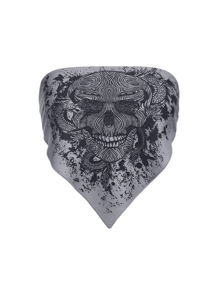 

halloween print bandana tube b9td#, White