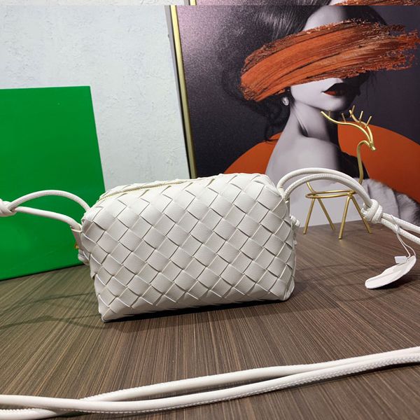 

weave shoulder bag crochet cross body bags retro classic hand bag genuine leather zipper open clutch purse fashion plain cowhide lady handba