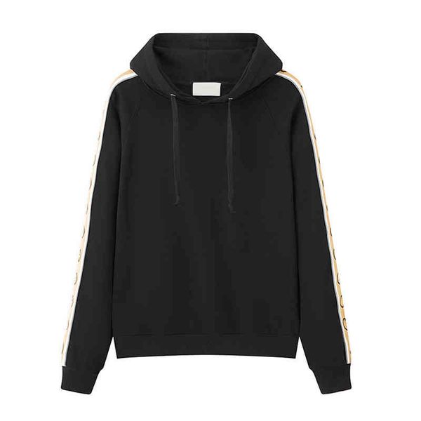 

men's hoodies & sweatshirts designers fashion mens hoodie letter printing pullover sweatshirt casual hooded sweater couple outfit 6up3, Black