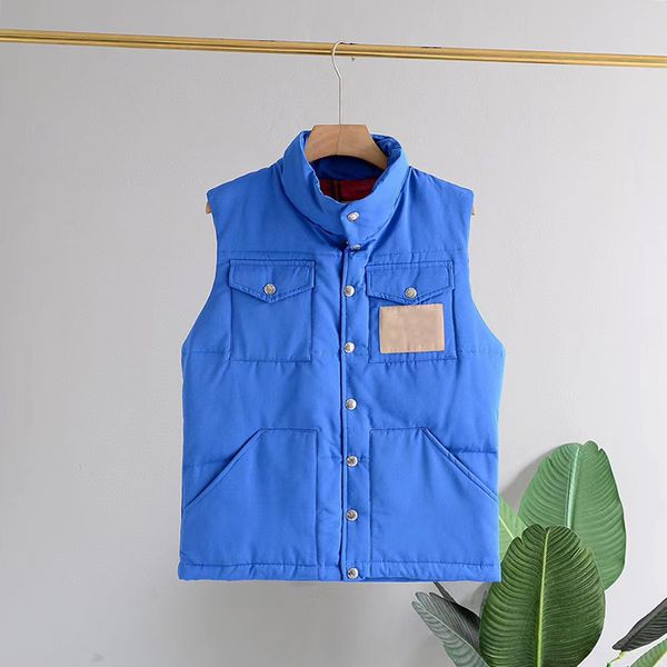 

man down vest veste gilet feather jacket winter vests coat men and women waistcoat embroidery button jackets designer multiple colour waistc, Black;white