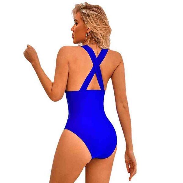 

2022 swimsuit women's slim swimsuit solid color swimsuit, White;black