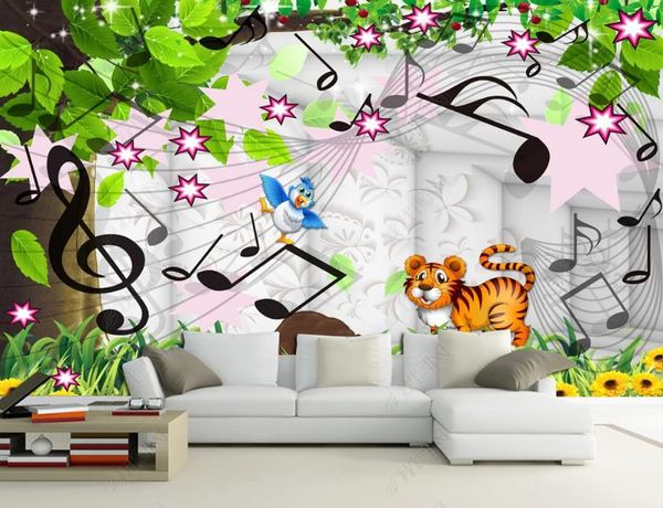 Benutzerdefinierte Tapetenbrötchen für Wände Home Living Tapeten Schlafzimmer Big Tree Szenenraum Wandaufkleber Dekoration Dekoration