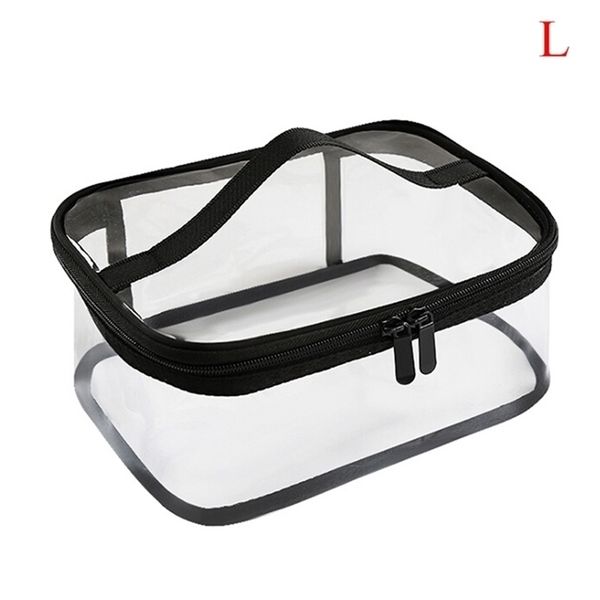 

1pcs travel cosmetic makeup toiletry wash bag pouch clear transparent pvc zipper 220616