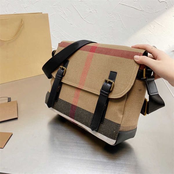 

designer totes shoulder bag handbags check messenger bags handbag cross body tote high-quality canvas genuine leather fashion brand size 31