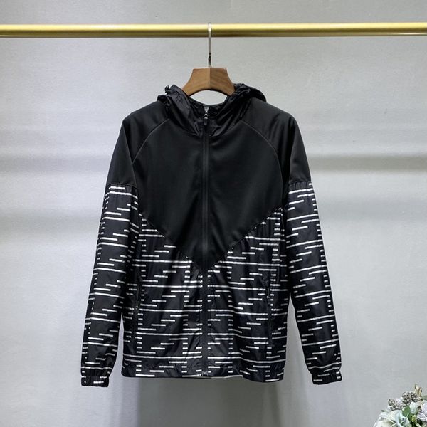 

jacket men designer hooded man coat spring thin windbreaker long sleeves fashion jackets clothing m-3xl, Black;brown