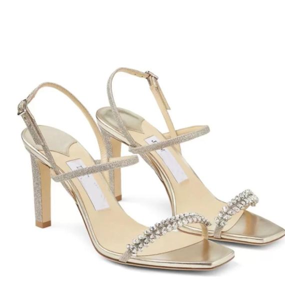 

summer fashion brands emsy sandals elegant women crossover straps high heels lady strappy glitter leather pumps party wedding sneakers shoes, Black