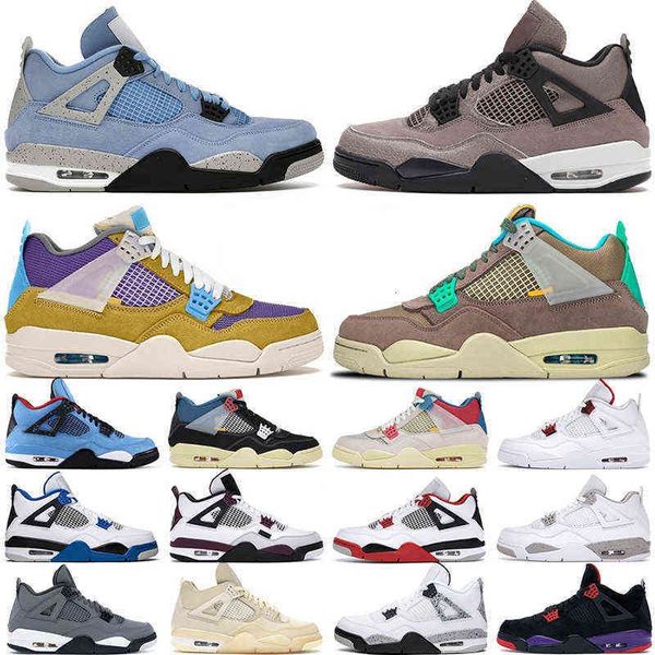 

jordens 4 11men women outdoor shoes jumpman 4s 4 desert moss taupe haze university blue white oreo black cat sail mens trainers sports sneak