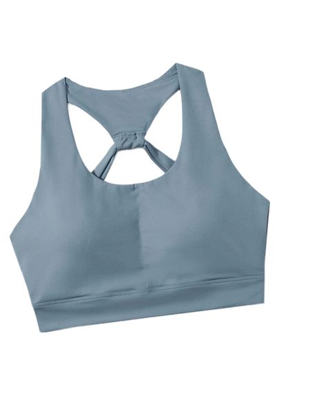 

cut out back sports bra a79k#, Gray