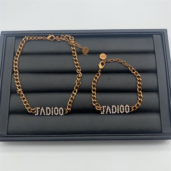 

12% off jewelry the new di new letter full diamond clavicle chain necklace women's net red star same bracelet, Silver