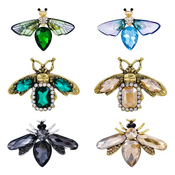 

pins brooches meedoz bee insect women crystal rhinestone animal lapel brooch pin set for daily decoration amvjh, Gray
