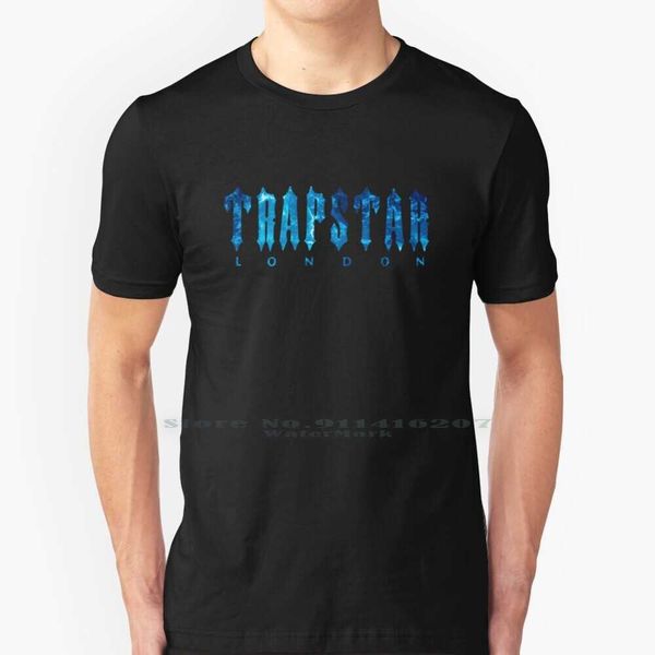 

trapstar blue design t shirt 100% pure cotton london brand cloth gtsc hypebeast rap trap funny meme, White;black