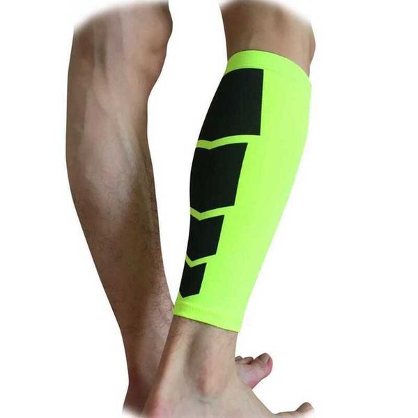 Homens homens 1pc Suporte de bezerro de pernas Shin Base Base Compression Running Football Basketball Sleeves Segurança conveniente e prática