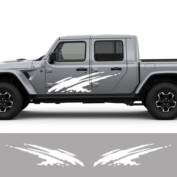 

door side stickers for jeep gladiator jt pickup decor decals truck graphics splash style car cover auto tuning vinyl