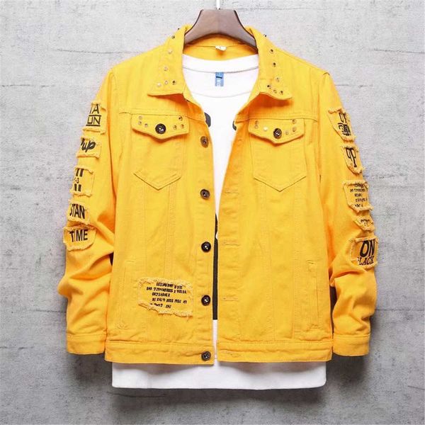 

men's jackets jeans jacket men coat korean-style fashion students handsome versatile new bomber denim cowboy y2302, Black;brown