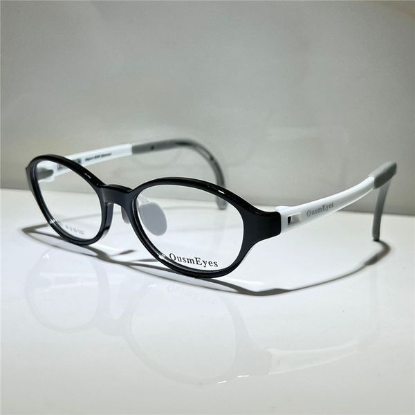 

ousmeyes y02 optical eyeglasses for retro style anti-blue light lens plate memory plastic full frame with box, White;black