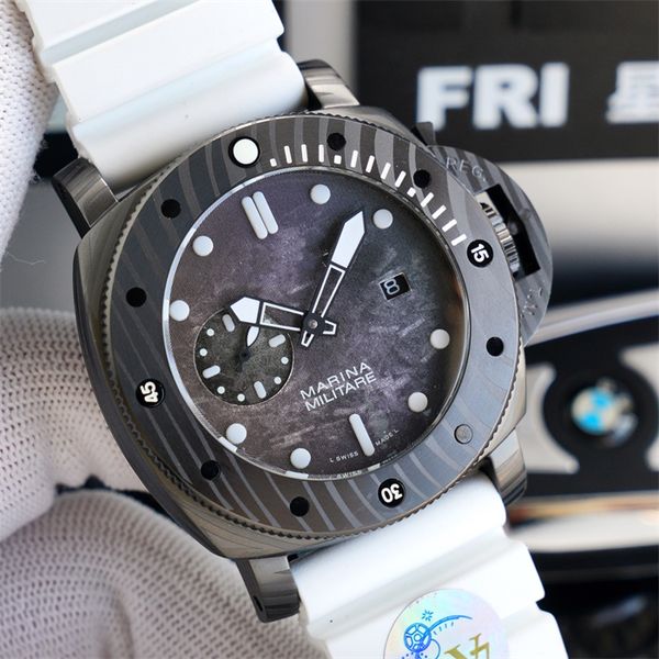 

v7 montre de luxe men watches 44mm imported 2555 automatic mechanical movement bmg-tech case a variety of strap luxury watch wristwatches, Slivery;brown