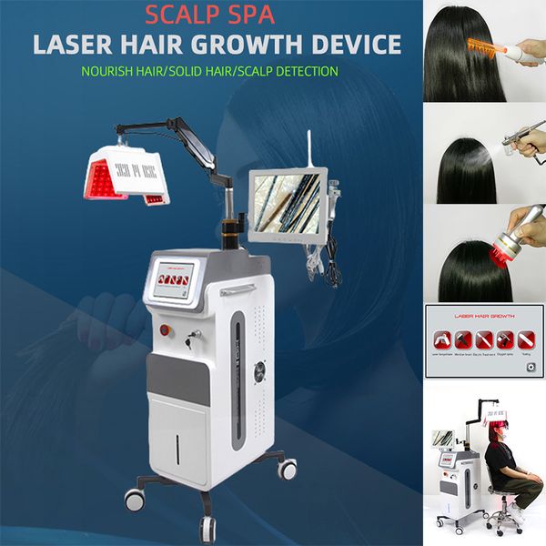 

2022 trending product grows hair regrowth therapy laser beauty equipment 650nm diode grow machine anti-hair removal device