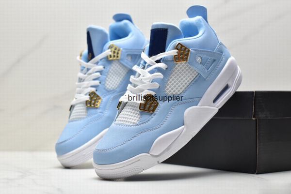 

with 4 polo pack basketball shoes men women blue white 4s sneaker, Black