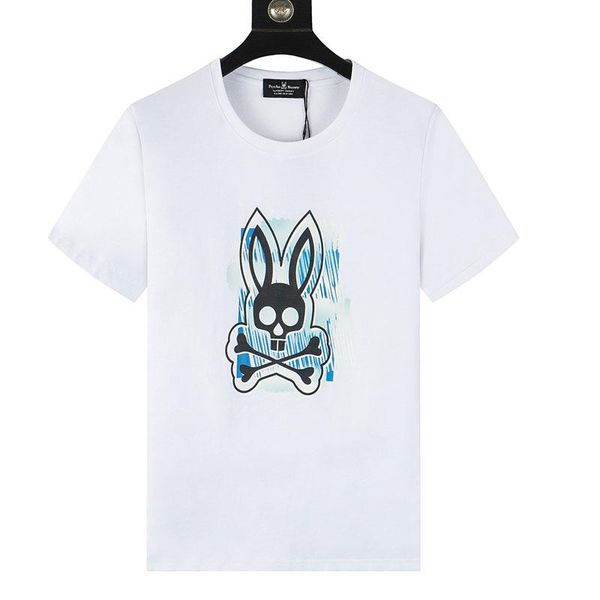 

mens t shirt fashion 2022 rogue rabbit print short sleeve skull rabbit casual tshirt summer breathable couple crewneck top, White;black