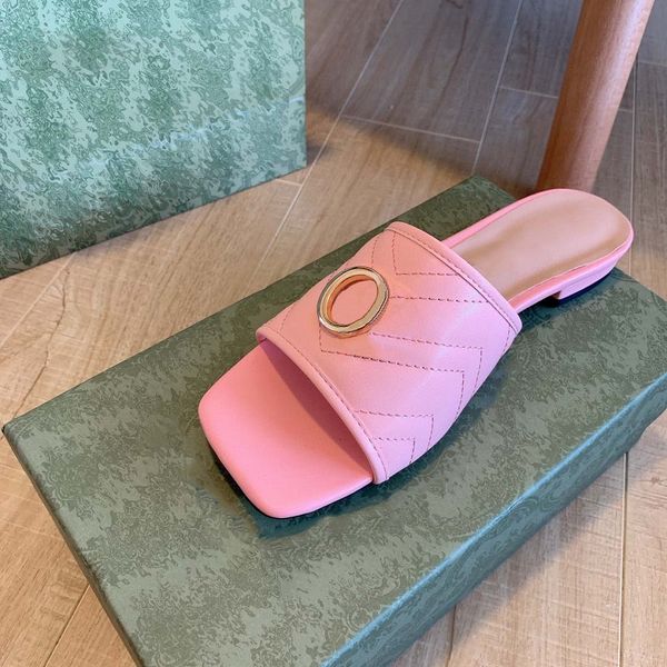 

2022 luxury sandals designer slippers brand slide flip flops genuine leather women casual shoes sneakers trainer by shoe10 67, Black