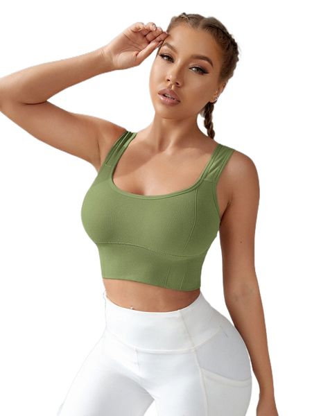

high support seamless sports bra d809#, Gray