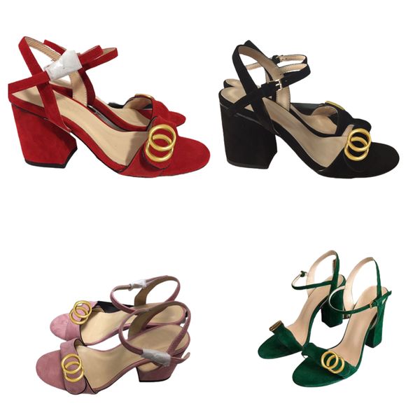 

classic high heeled sandals party fashion 100% leather women dance shoe designer with box, Black