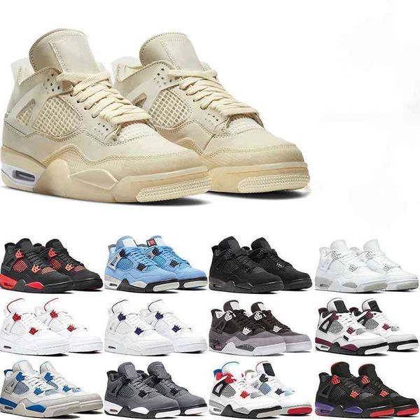 

men basketball shoes sail 4s sneakers university blue womens 4 black cat red thunder white oreo royalty bred boys sports trainers