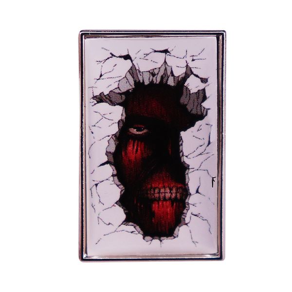 

attack on titan chibi enamel pins custom eren mikasa armin levi brooches lapel badges cartoon jewelry gift for fans friends s016, Blue