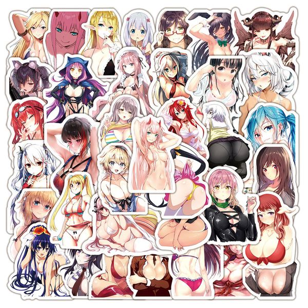 10 30 50 100 PZ Anime Hentai Adesivi Kawaii Sexy Bunny Girl Waifu Telefono Skateboard Laptop Chitarra Adesivo Fresco Giocattolo Per Bambini 220716