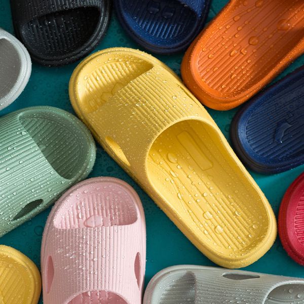 

desert sand home slippers summer indoor floor non-slip slippers couple family women and men l bathroom bath sandal slipperbeach shoes plus s, Black
