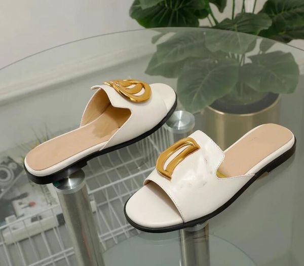 

metal buckle big open toe slippers the upper cow leather and the inner made sheepskin simple atmosphere sandals, Black