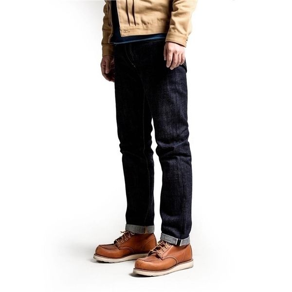 SD1070001 RockCanRoll Прочтите описание Тяжелые нестиранные брюки цвета индиго с кромкой, несанфоризированные толстые джинсы из необработанного денима, 17 унций 220718