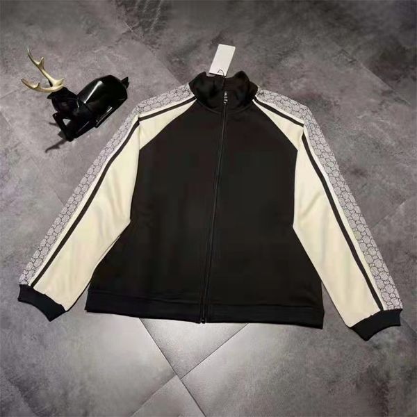 

early spring new pattern ribbon casual zipper men's and women's matching, Black