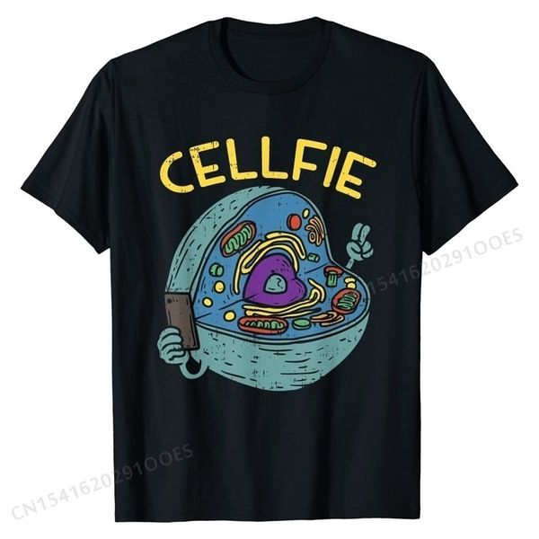 

cell fie funny science biology teacher t shirt tees discount casual cotton men's tshirts casual 220520, White;black